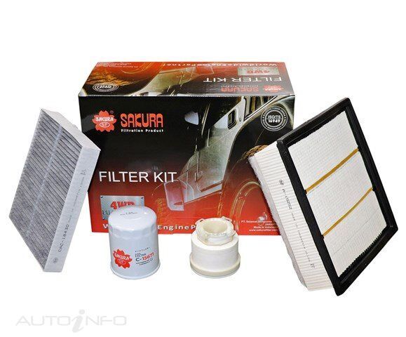 Sakura 4WD Filter Kit For Mazda BT50 XT, XTR, GT XS B30 3.0L 4JJ3-TCX