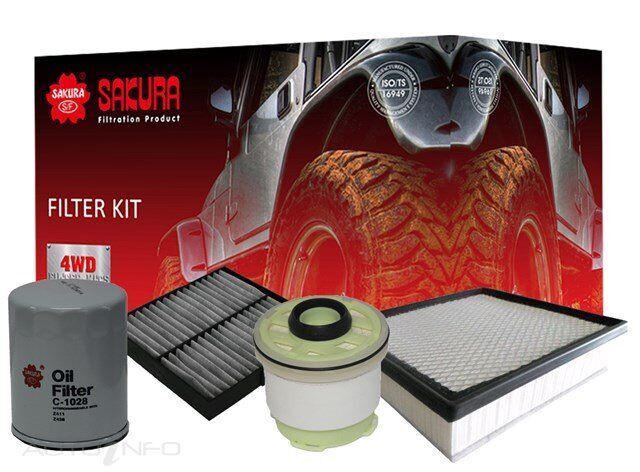 Sakura Filter Service Kit For Mitsubishi L200 2.4L 4N15 4D Ute-DC-Wellside