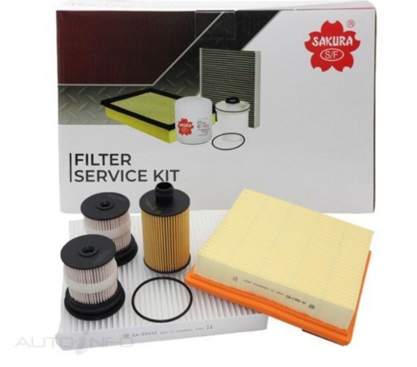 Sakura 4WD Filter Kit For Jeep Grand Cherokee WK 3.0L Diesel EXF 2010-2017