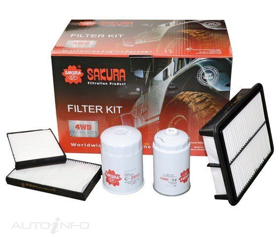Sakura Filter Kit For Hyundai H1 iMax TQ 2.5L D4CB 4D Van Passenger/Commercial