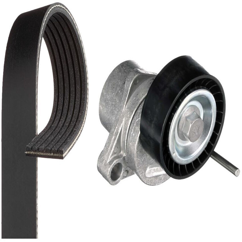 Gates V-ribbed Belt Set for Citron C2,C3,C4 NFU TU5JP4 1.6L 16V