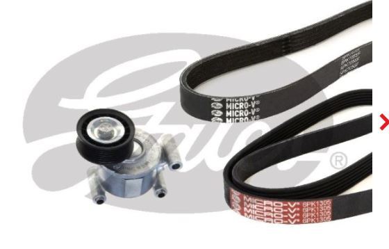 Gates Micro V-Ribbed Belt Kit For Ford Australia Focus 2.0L Petrol-K016PK1305