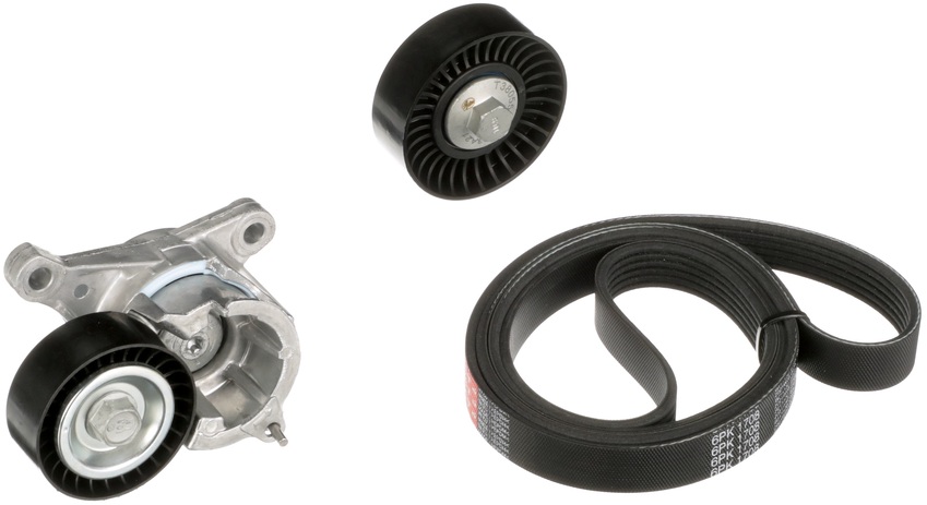 Gates Micro-V Kit For Peugeot 407 6E 2.2L Petrol FWD Wagon 3FZ (EW12J4)