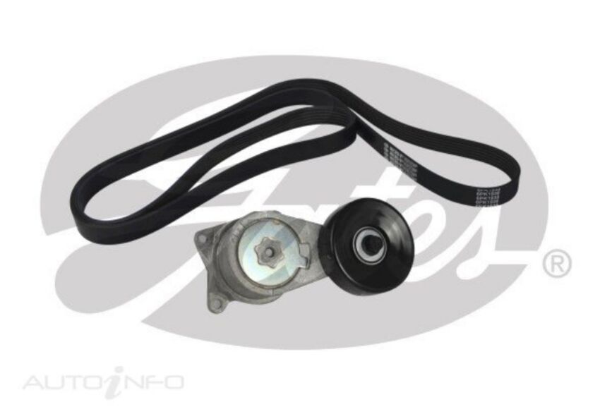Gates Micro-V Ribbed Belt & Tensioner Kit For Lexus IS300 JCE10R 3.0L 2JZGE
