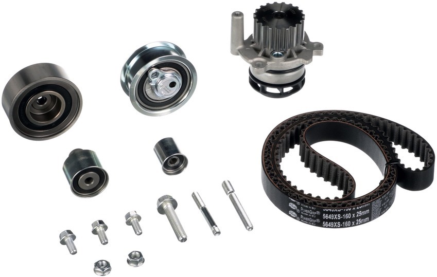 Gates Timing Belt Kit With Water Pump For Volkswagen Jetta 162,163 2.0L/1.6L