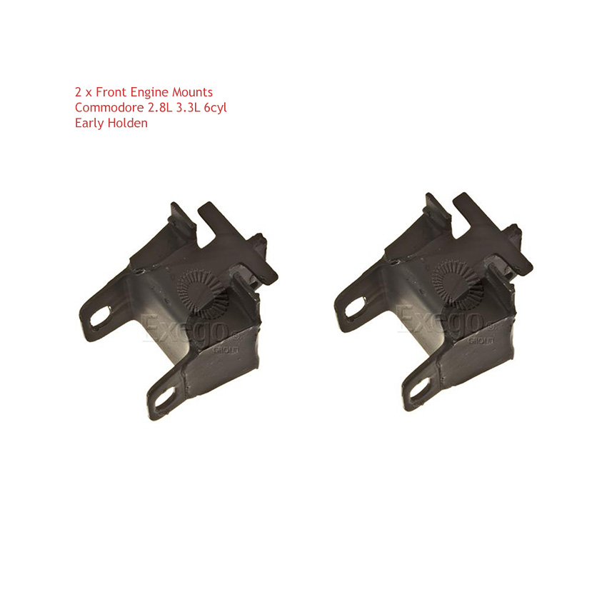 2 x Front Engine Mounts for Commodore 2.8L 3.3L 6cyl VB VC VH VK Early Holden EH HD HG HJ HK HQ HR HT HX HZ WB