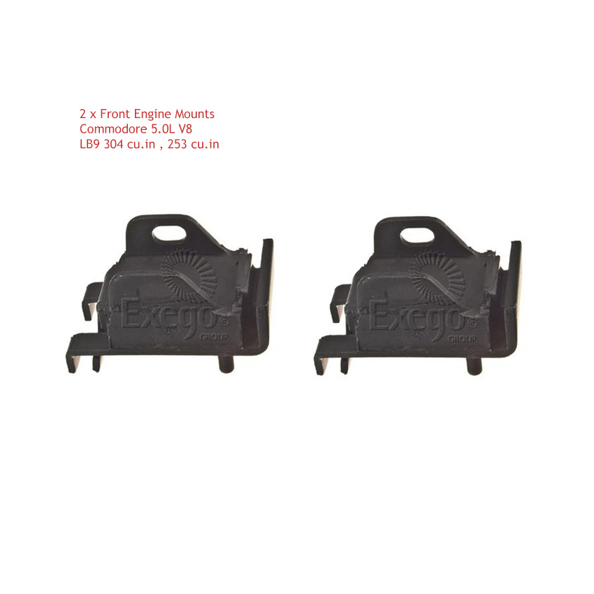 2 x Front Engine Mounts for Commodore 5.0L V8 VB VC VG VH VK VL VN VP VR VS LB9 304 cu.in