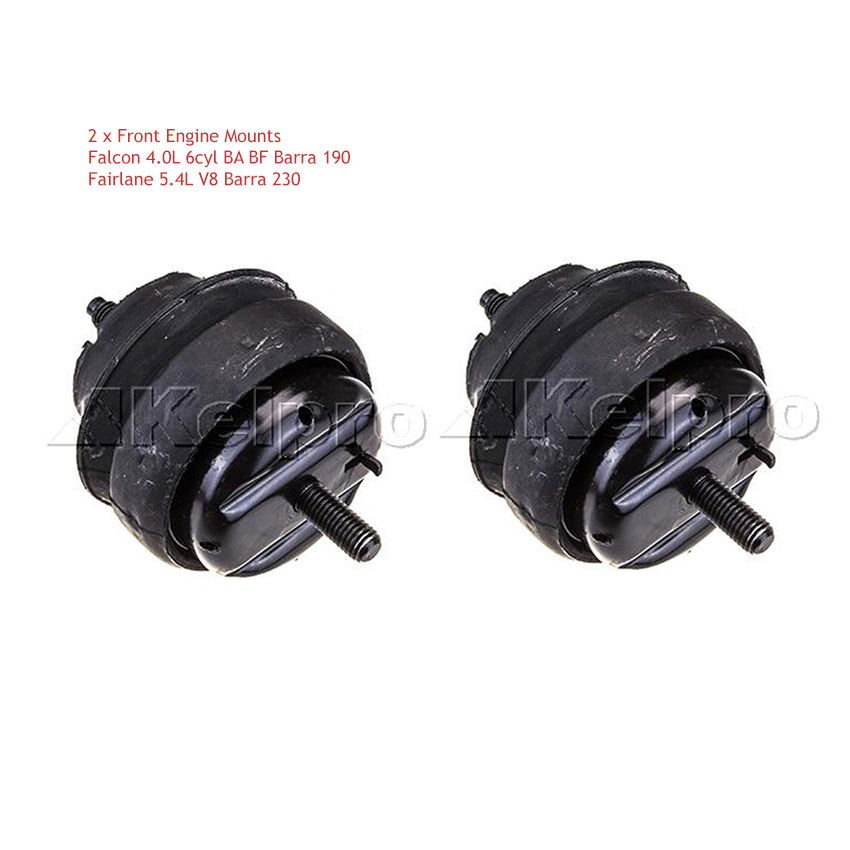 2 x Front Engine Mounts for Ford Falcon 4.0L 6cyl BA BF (I,II) XR6 Barra 190 inc Fairmont Fairlane 5.4L V8 Barra 230