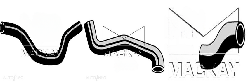 Mackay Radiator Hose Kit For Toyota Landcruiser HJ45R HJ45 3.6L Year 4/1980-07/1980