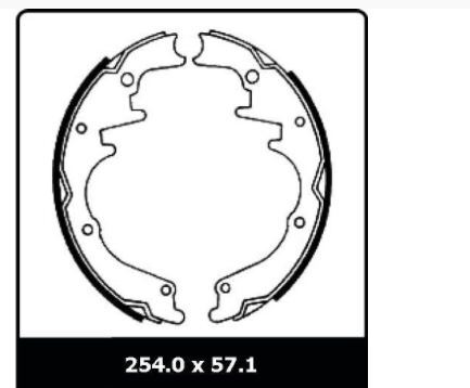 Protex Brake Shoes  Set Rear For Daewoo Holden  - N1611