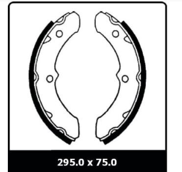Protex Drum Brake Shoe Set For Toyota Landcruiser - N1415