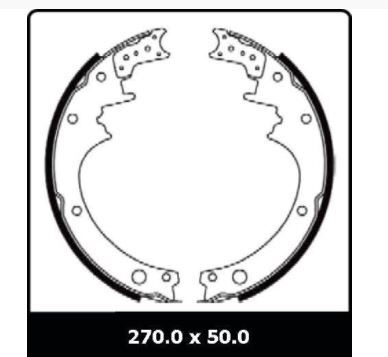 Protex Drum Brake Shoe Set For Nissan - N1597