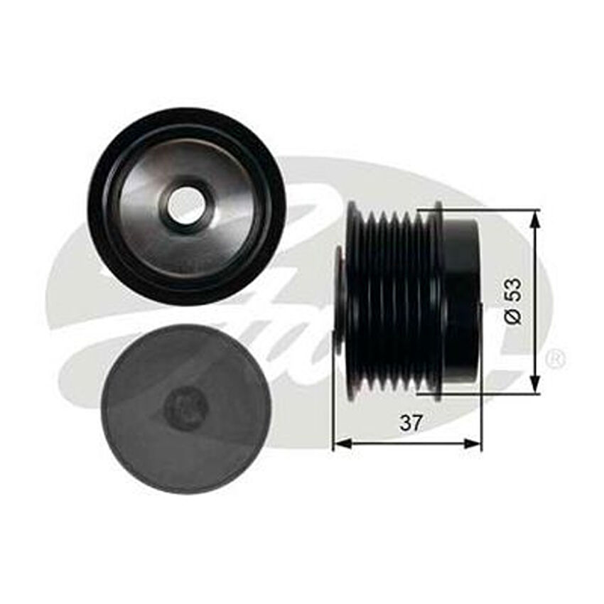Gates DriveAlign Overrunning Alternator Pulley For Toyota Tarago R2 R5 2.4L