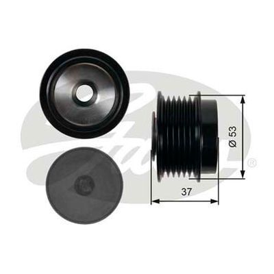 Gates DriveAlign Overrunning Alternator Pulley For Chrysler Voyager RG RS 3.3L