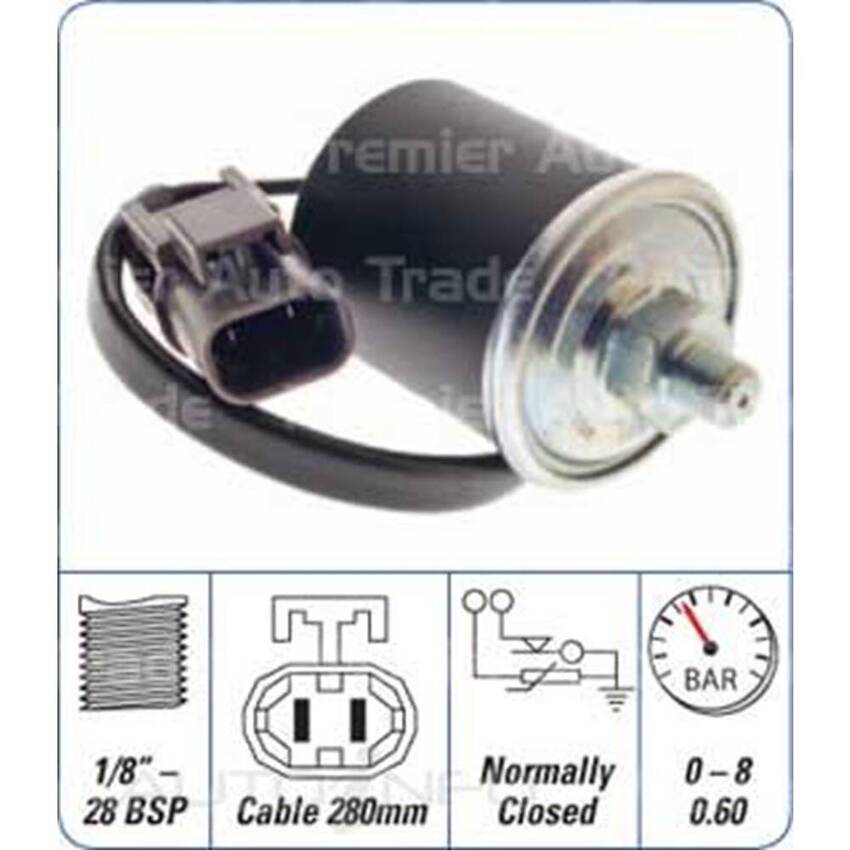 PAT Engine Oil Pressure Switch For Ford Maverick XL DA 4.2L TB42 I6 12V OHV