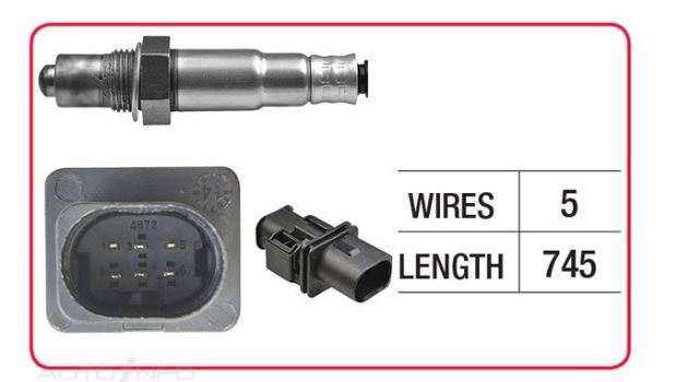GOSS Oxygen Sensor For Audi A6 C6 4F 2.0L CAHA DOHC 16v Turbo Diesel
