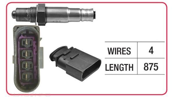 GOSS Oxygen Sensor For Volkswagen Jetta 1K2 FSI 2.0L AXW, ABF, BLR, BLX DOHC