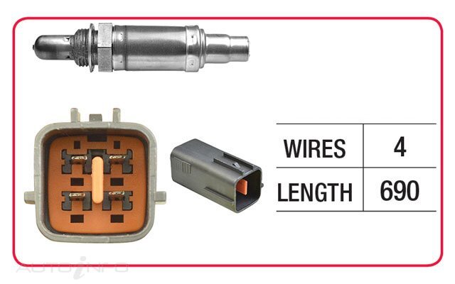 Goss Oxygen Sensor Post-Catalytic For Mazda MPV LW 3.0L V6 AJ, AJDE 4D Wagon