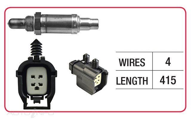 Goss Oxygen Sensor Pre-Catalytic For Chrysler Grand Voyager GS, RG 3.3L V6 EGA