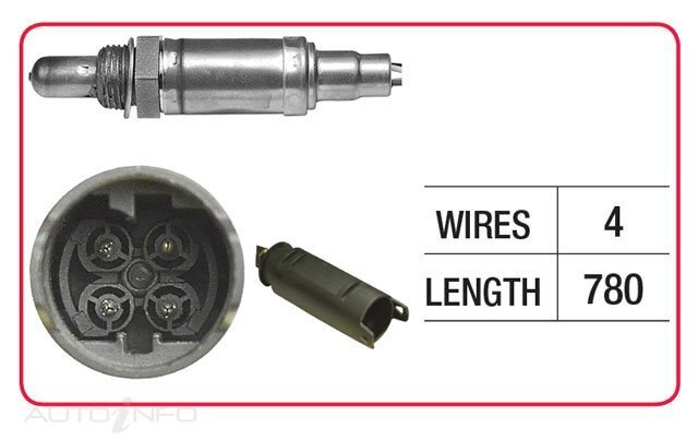 Goss Oxygen Sensor Post-Catalytic For BMW X5 4.4i, 4.6is E53 4.4L/4.6L V8 M62B46
