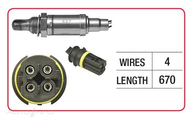 Goss Oxygen Sensor Pre-Catalytic For BMW 530i E39, E60 3.0L M54B30 4D Sedan