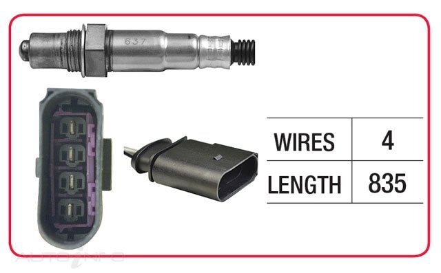 Goss Oxygen Sensor Post-Catalytic For Audi A8 Quattro D3 3.7L/4.2L V8 BFL, BFM