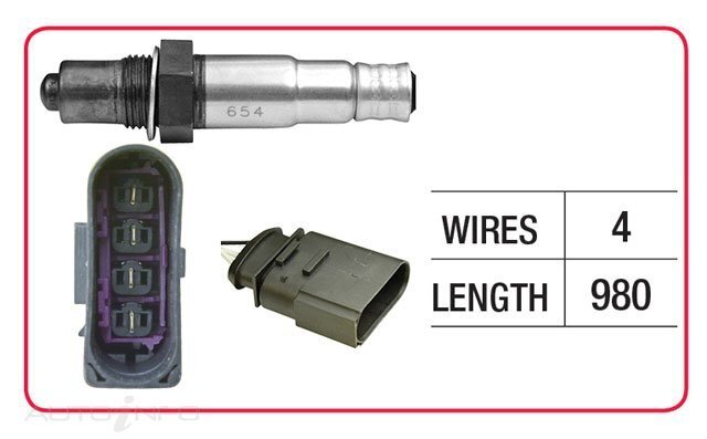 Goss Oxygen Sensor Pre-Catalytic For Volkswagen Passat W8 B5 4.0L BDN 4D Sedan