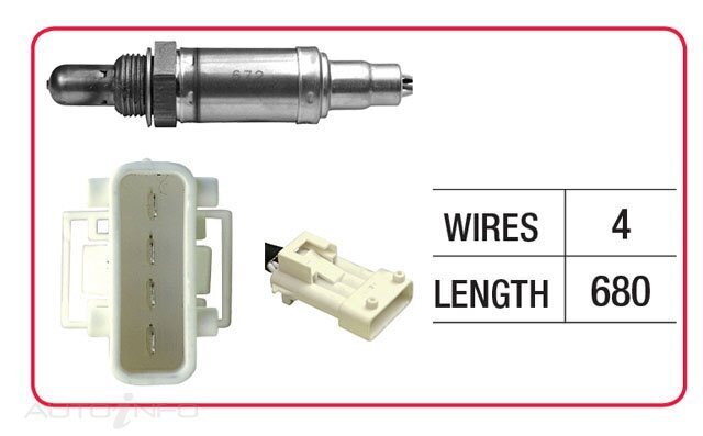 Goss Oxygen Sensor Post-Catalytic For Citroen Xsara 1.8i, 2.0L XU7JP4, XU10J4R
