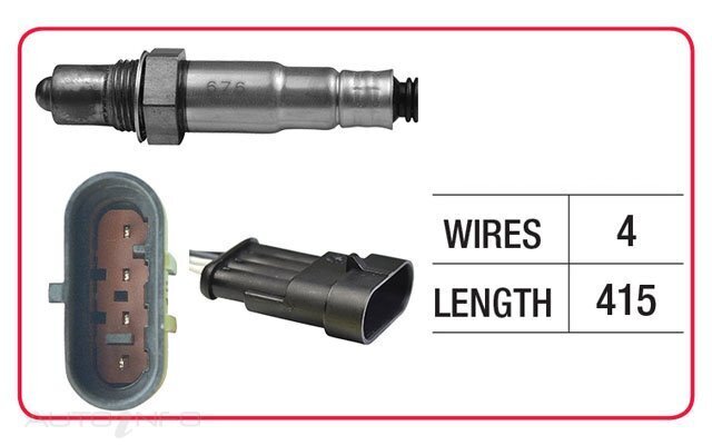 Goss Oxygen Sensor Pre-Catalytic For Fiat Punto Turbo 1.2L/1.4L 198A4,350A1