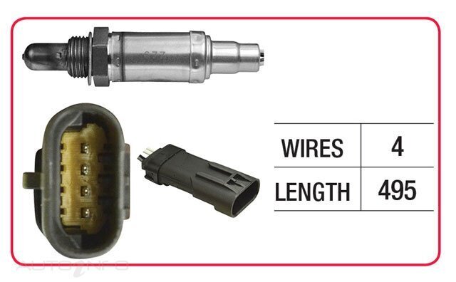 Goss Oxygen Sensor Post-Catalytic For Renault Scenic J84 2.0L, JA 2.0L/1.6L