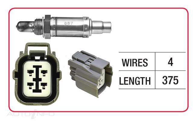 Goss Oxygen Sensor Post-Catalytic For Honda HRV GH 1.6L D16W1, D16W5