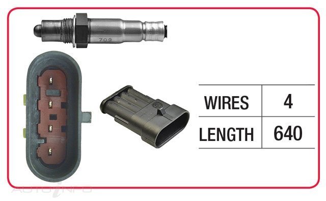 Goss Oxygen Sensor Post-Catalytic For Abarth 500 Fsseesse 1.4L 312A1