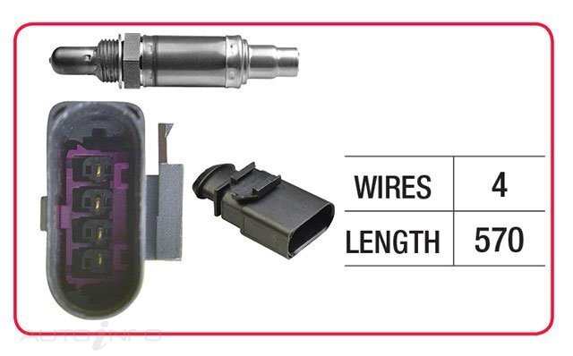 Goss Oxygen Sensor Post-Catalytic For Audi A5 3.2 FSi Quattro 8T 3.2L V6 CALA