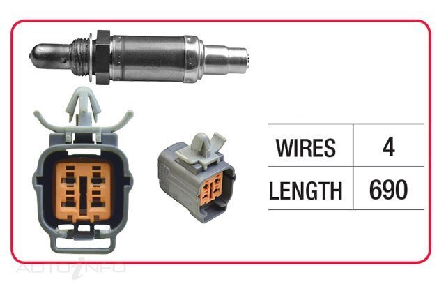 Goss Oxygen Sensor Post-Catalytic For Mazda Mazda3 SP25 BL 2.5L L5 4D Sedan