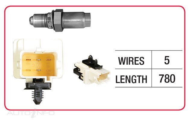 Goss Oxygen Sensor Pre-Catalytic For Volvo S80 2.9L P2, P80 2.9L B6294S2,B6304S3