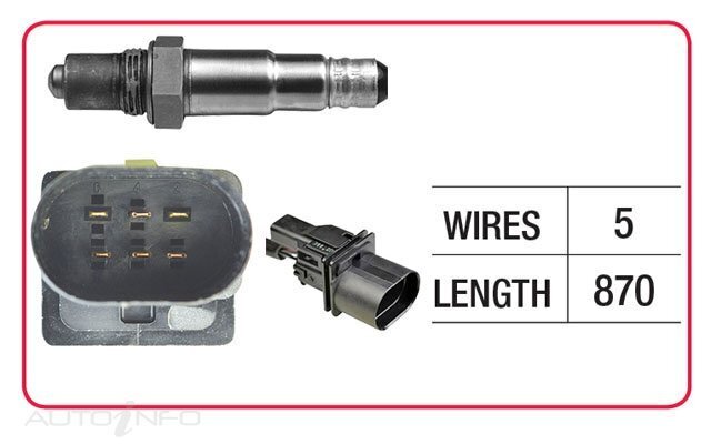 Goss Oxygen Sensor Pre-Catalytic For Volvo S80 P80 2.9L, P2 2.8L B6294S, B6284T