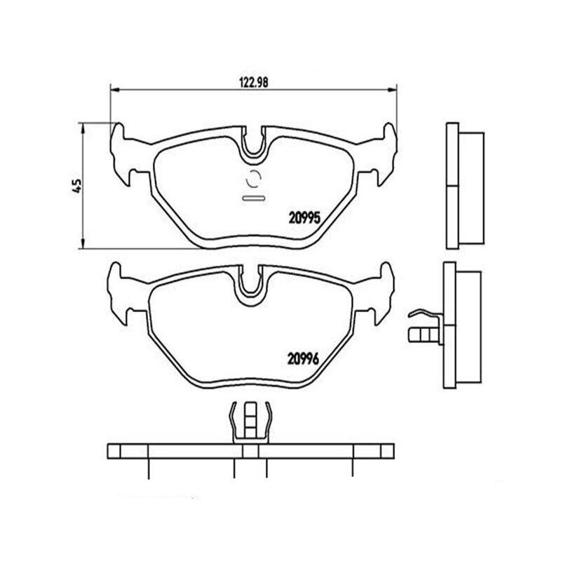 Brembo Rear Brake Pad- P06011