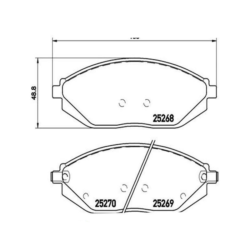 Brembo Front Brake Pad Set - P10054