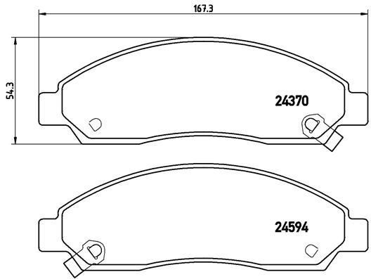 Brembo Front Brake Pad Set - P34005