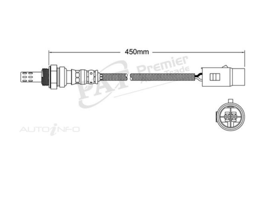 PAT Oxygen Sensor Pre-Cat For Mitsubishi Galant 4dr 2.0L 4G63 GSR HH I4 16V DOHC