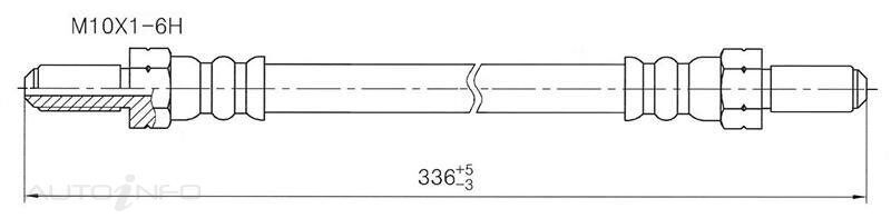 PBR Hydraulic Hose - Rear For Daimler Double-Six 6.0L 8E V12 24V SOHC