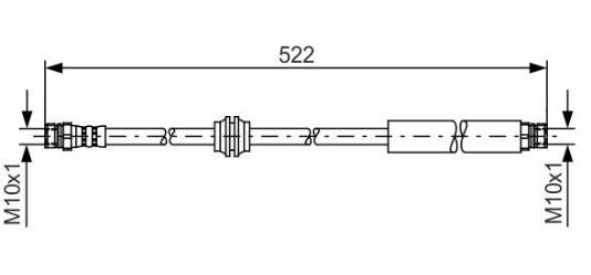 PBR Brake Hose - H1334