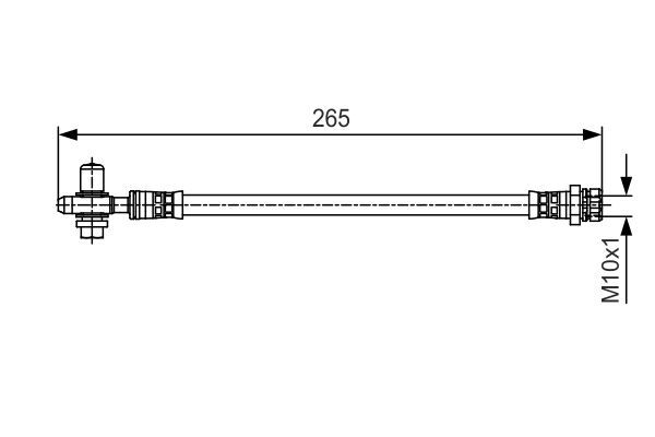 PBR Brake Hose   - H1405