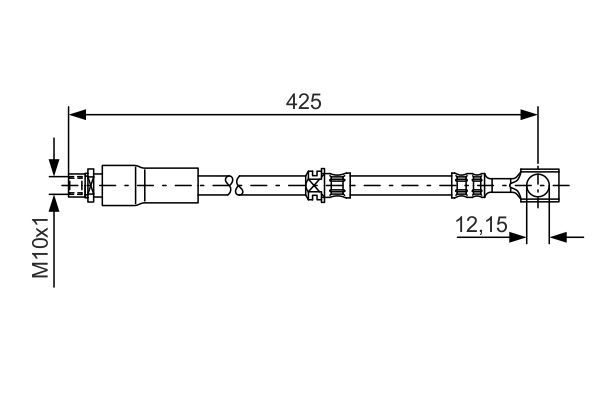 PBR Brake Hose For For HOLDEN VECTRA , SAAB 9 - 3  - H1446
