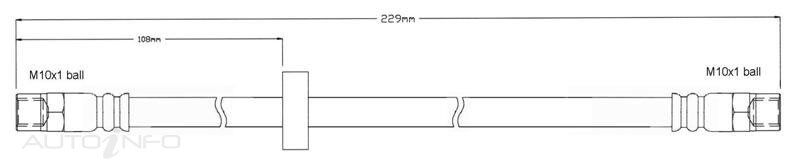PBR Brake Hose -  H1613