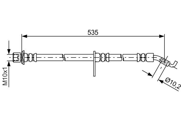 PBR Brake Hose   - H1657