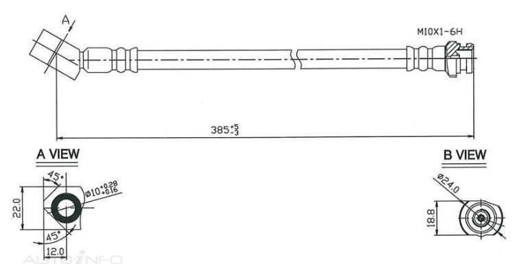 PBR Brake Hose For Nissan Navara D21 2.0L,2.5L,2.7L SD25 VG30E Diesel