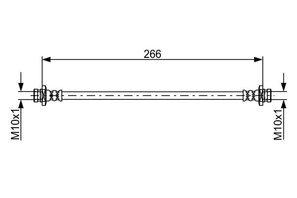 PBR Brake Hose  - H1738