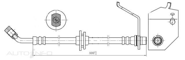 PBR Hydraulic Brake Hose - H1887