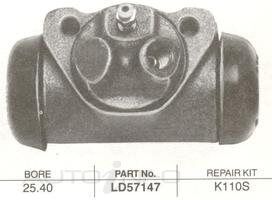 PBR Wheel Cylinder - Rear For Ford F250 6TH 4.9L 302 CLEVELAND V8 16V OHV